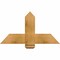 Ekena Millwork Eugene Rough Sawn Timber Gable Bracket, Western Red Cedar, 36"W x 19"H x 2"D x 6"F, 13/12 Pitch GBW036X19X0206EUG00RWR - alternate 1